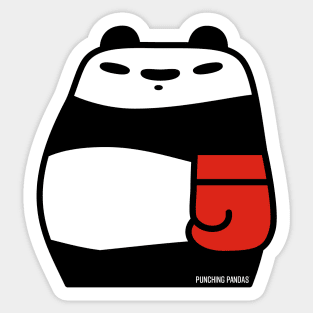 Punching Pandas Sticker